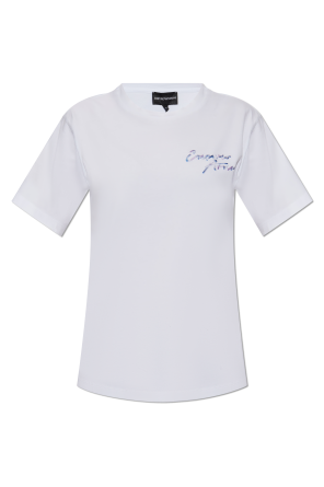 Balmain T-shirt with printed logo | Women's Clothing | Vitkac